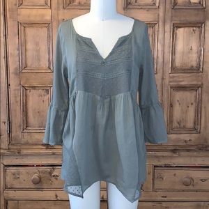 Green Hollister blouse
